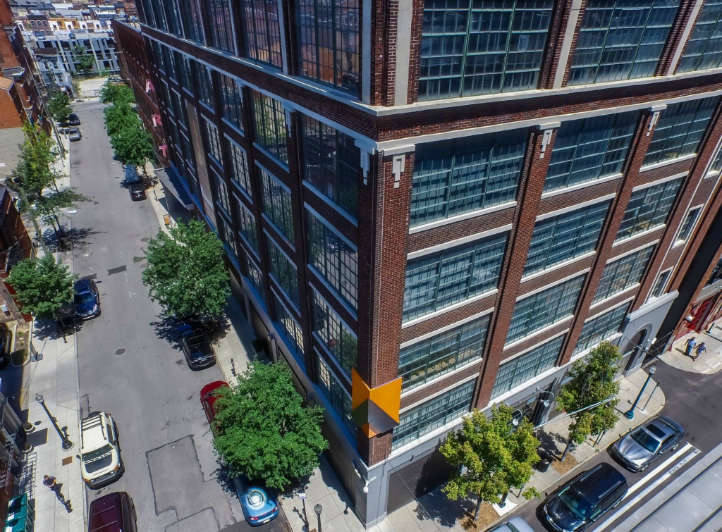 art academy of cincinnati exterior drone photo