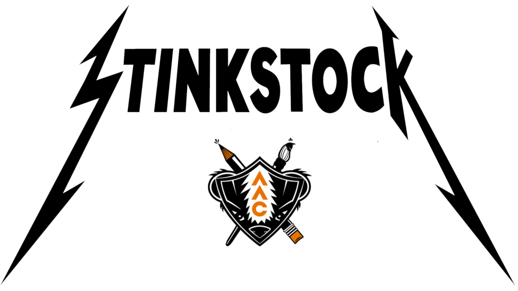 stinkstock logo with skunk