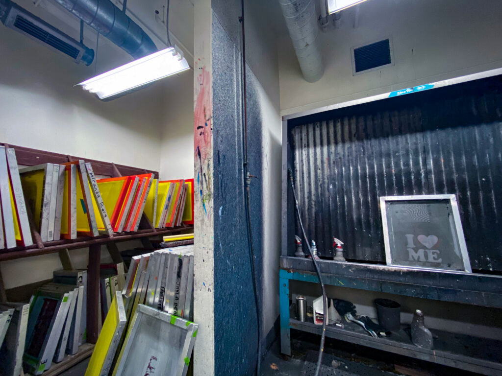 screen printing storage