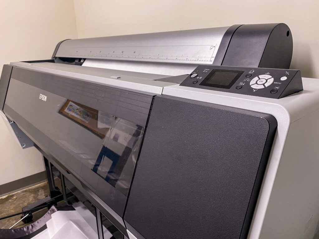 photo of a large-format printer