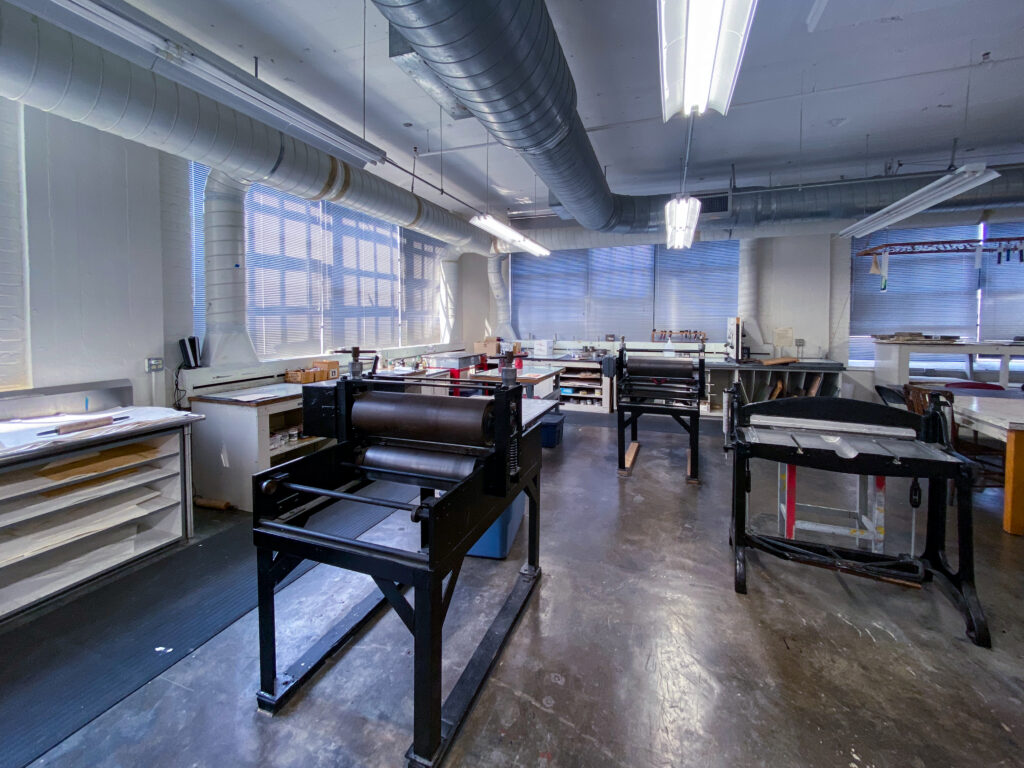 photo of printmaking facilities