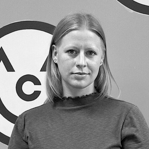 Black and White Headshot of a woman