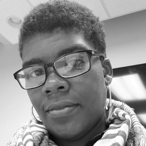 Closeup of women with glasses