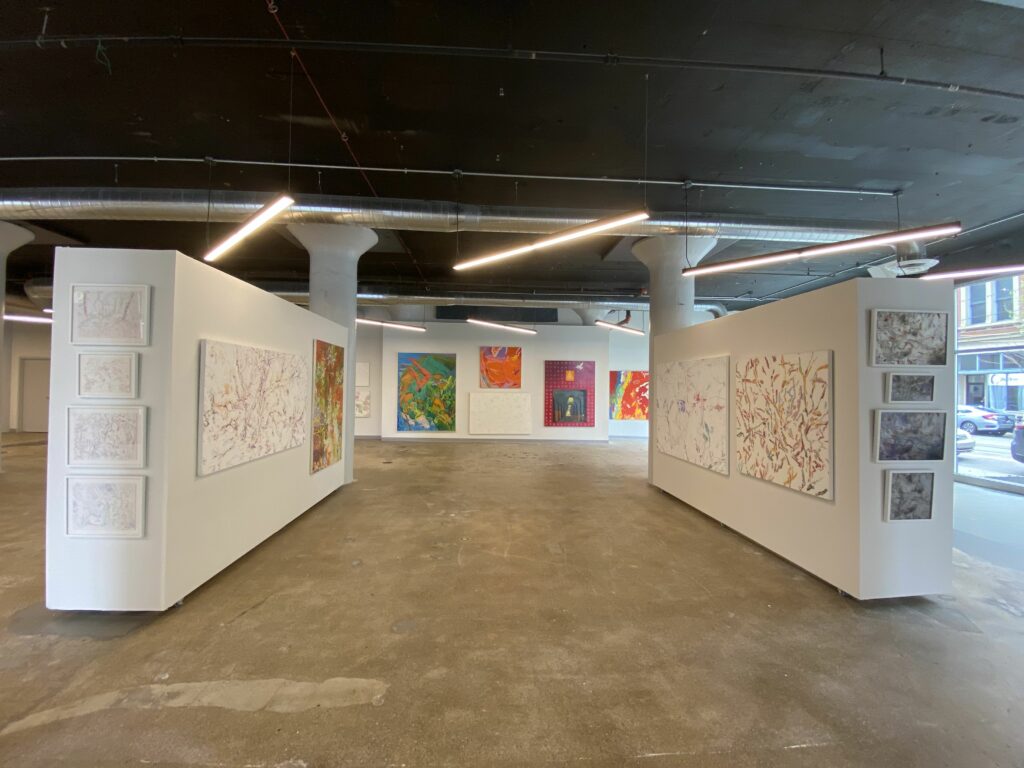 Artwork on display as part of Stewart Goldman's Cross Currents exhibition in SITE1212 at the Art Academy of Cincinnati.