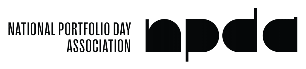 national portfolio day logo text
