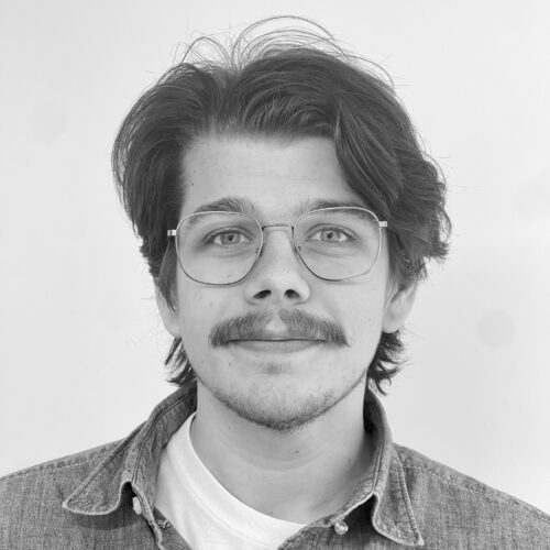 young man with glasses