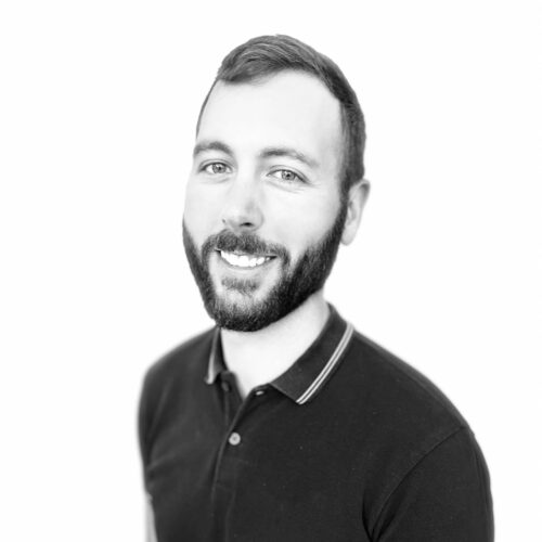 black and white portrait of Jase Flannery