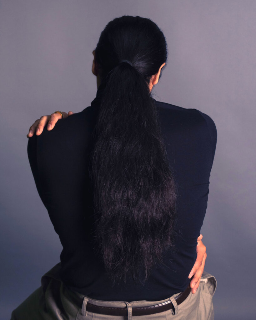 color photograph of person with their back to you by Autumn Fletcher