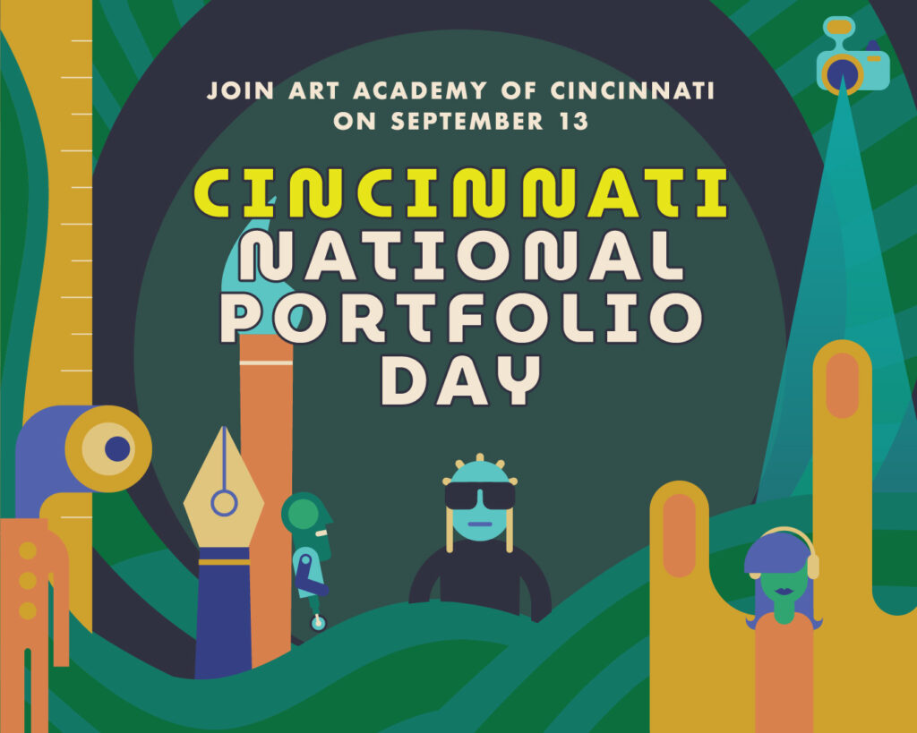 green graphic reading: Cincinnati National Portfolio Day